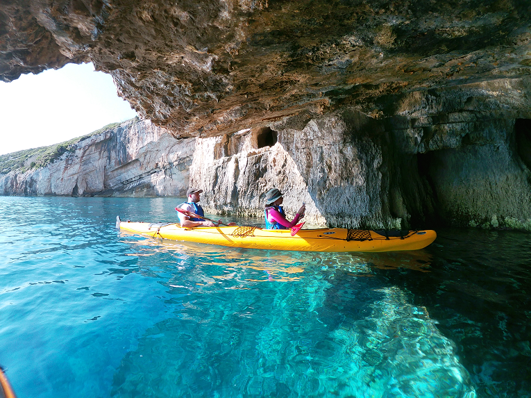 Zakynthos - Outdoor activities of Sea kayaking tour near Blue caves