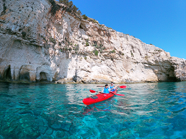 Tour with seakayak near Blue caves - Zakinthos