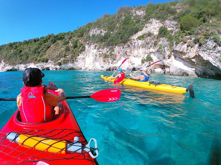Sea kayaking at Xigia - Zakinthos