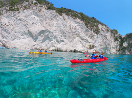Seakayaking tour at Marathonisi Zakynthos