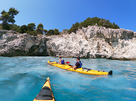 Xigia - Sea Kayaking on water with sulphur
