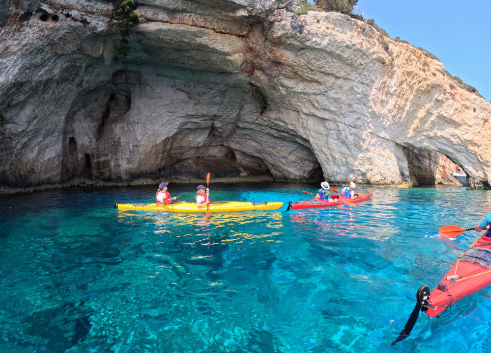 Zakynthos - Outdoor activities of Sea kayaking tour near Blue caves