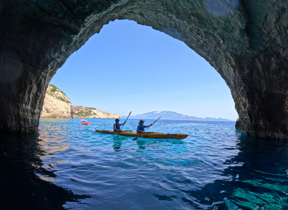Sea kayak at Blue Caves - zakynthos