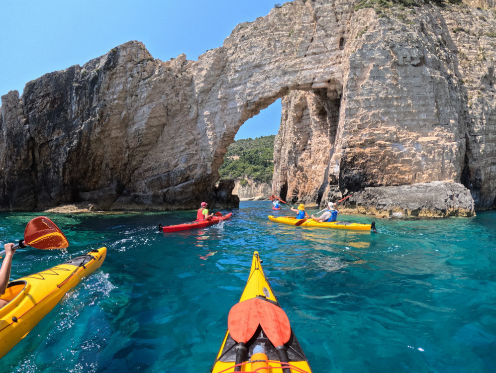 Zakynthos - Keri Caves Outdoor activities Sea kayaking tour 