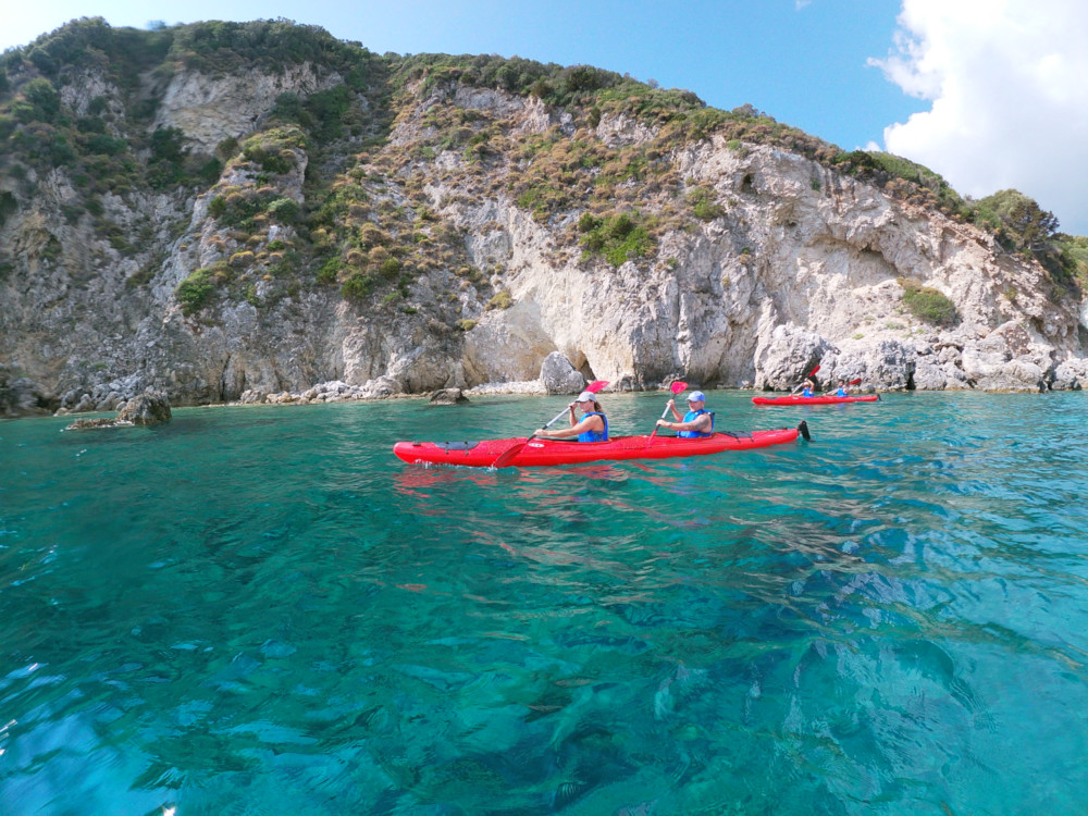 Seakayaking near Keri cliffs - zakynthos
